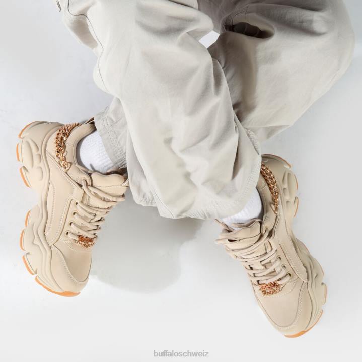 Buffalo Binary Chain 3.0 Trainer Low Vegan 846Z419 creme/gold|Turnschuhe