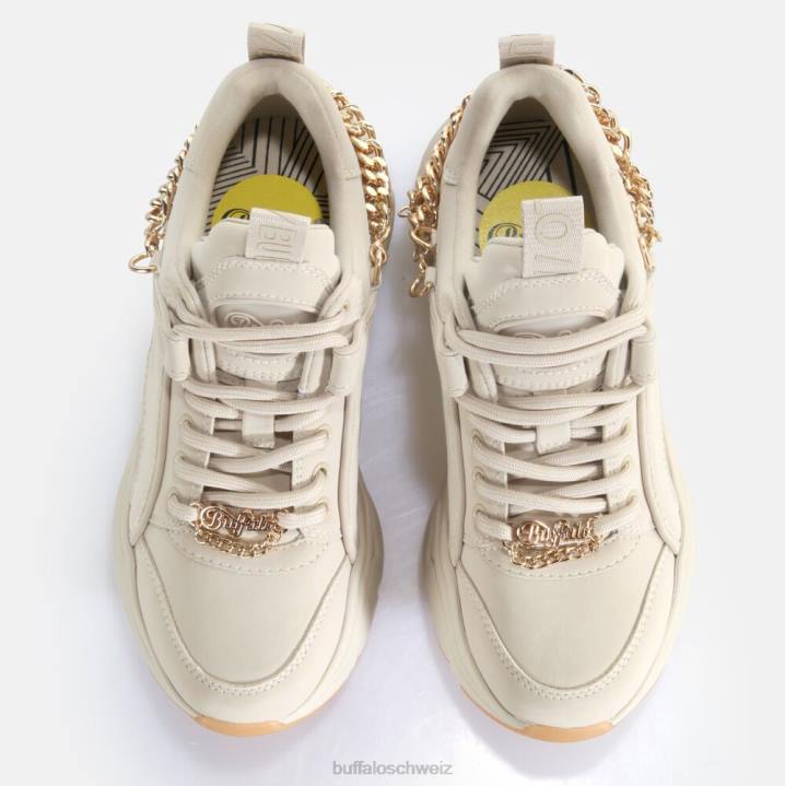 Buffalo Binary Chain 3.0 Trainer Low Vegan 846Z419 creme/gold|Turnschuhe