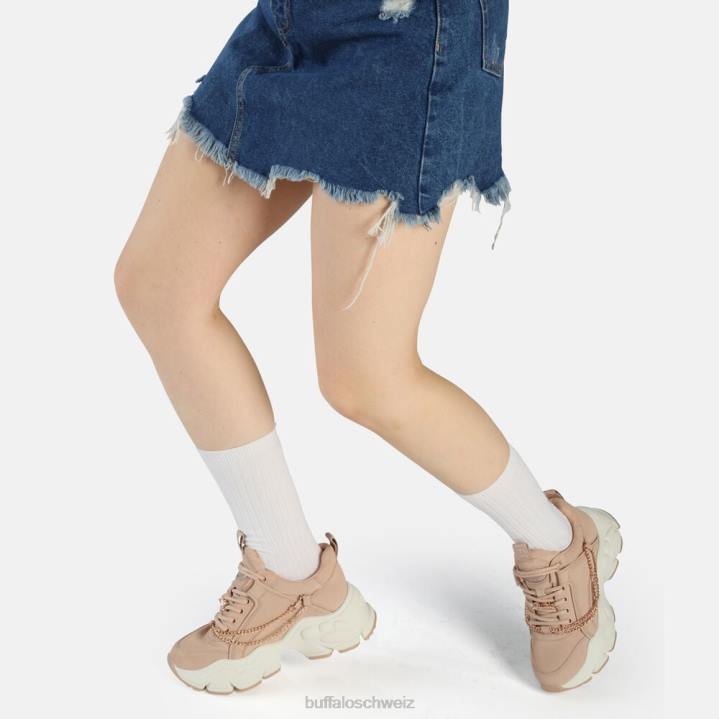 Buffalo Binary Chain Sneaker Low vegan 846Z349 Rosa|Turnschuhe