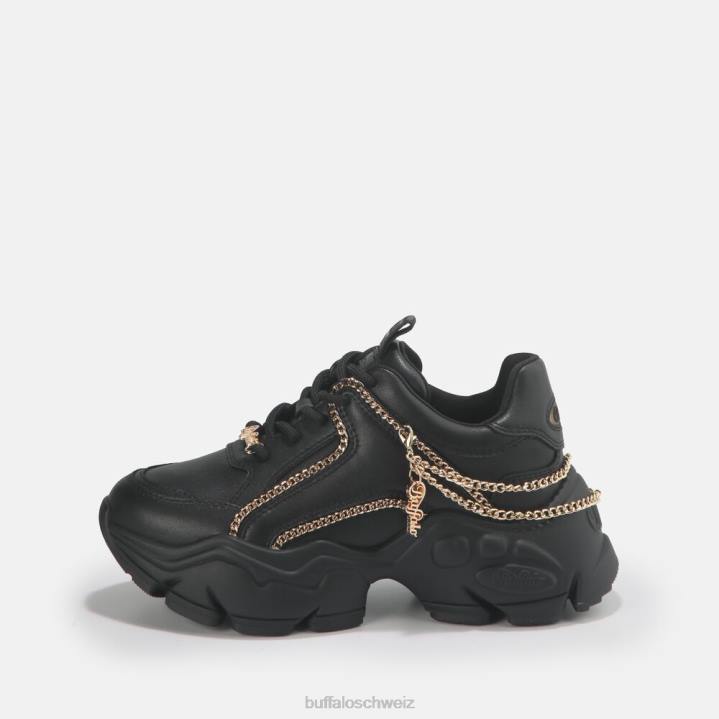 Buffalo Binary Chain Sneaker Low vegan 846Z423 Schwarz|Turnschuhe