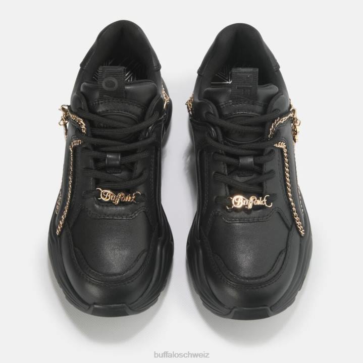 Buffalo Binary Chain Sneaker Low vegan 846Z423 Schwarz|Turnschuhe