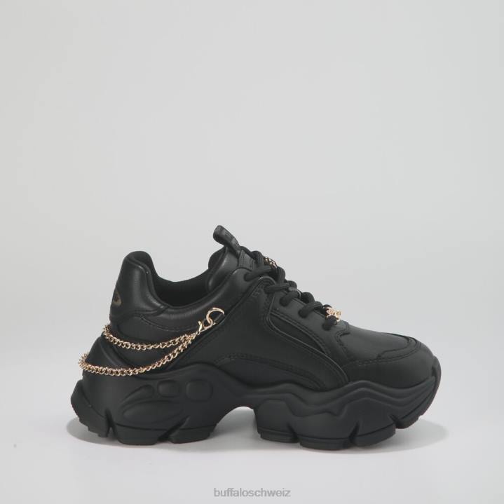 Buffalo Binary Chain Sneaker Low vegan 846Z423 Schwarz|Turnschuhe