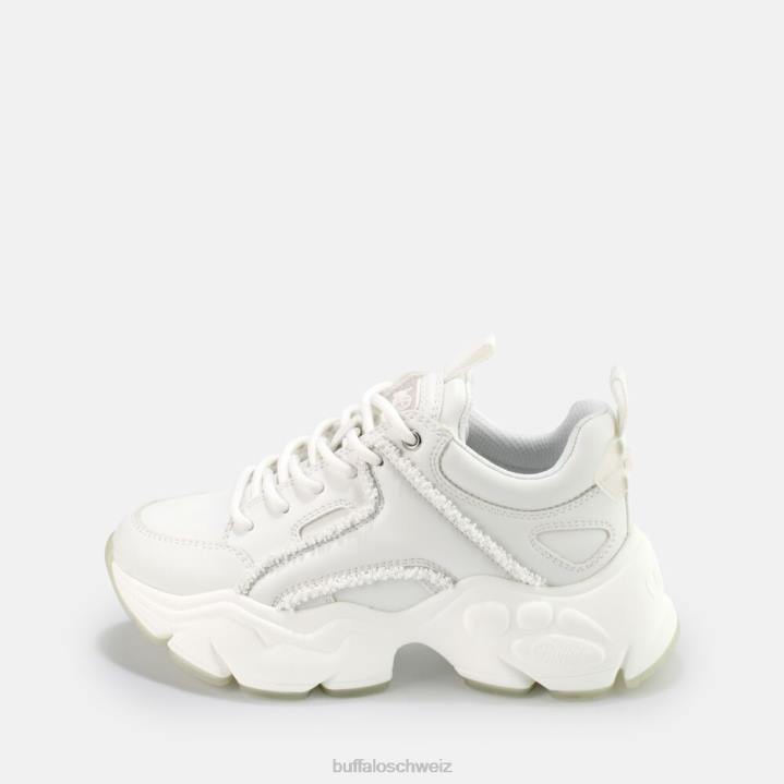 Buffalo Binary Pearl Sneaker vegan 846Z683 Weiss|Turnschuhe