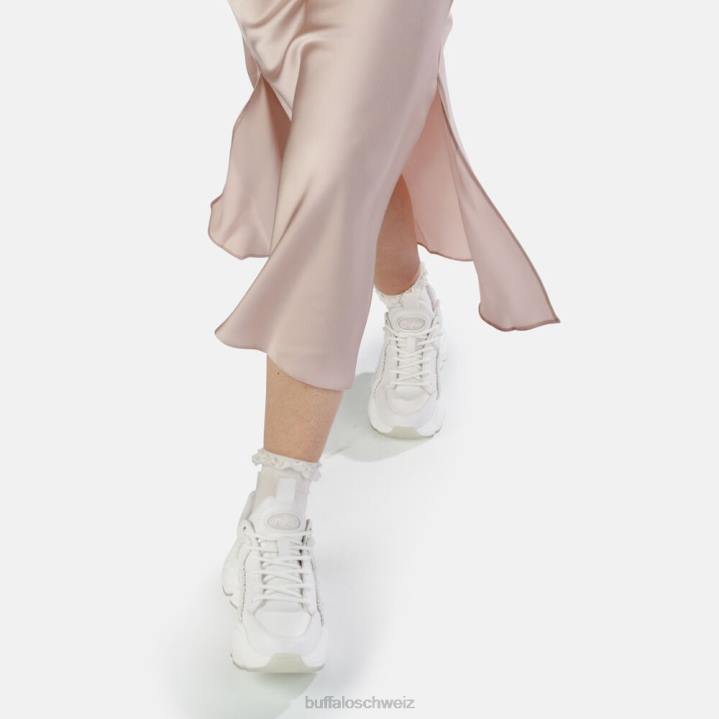 Buffalo Binary Pearl Sneaker vegan 846Z683 Weiss|Turnschuhe