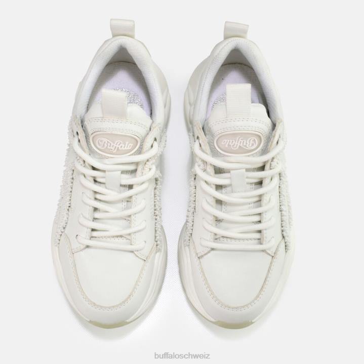 Buffalo Binary Pearl Sneaker vegan 846Z683 Weiss|Turnschuhe