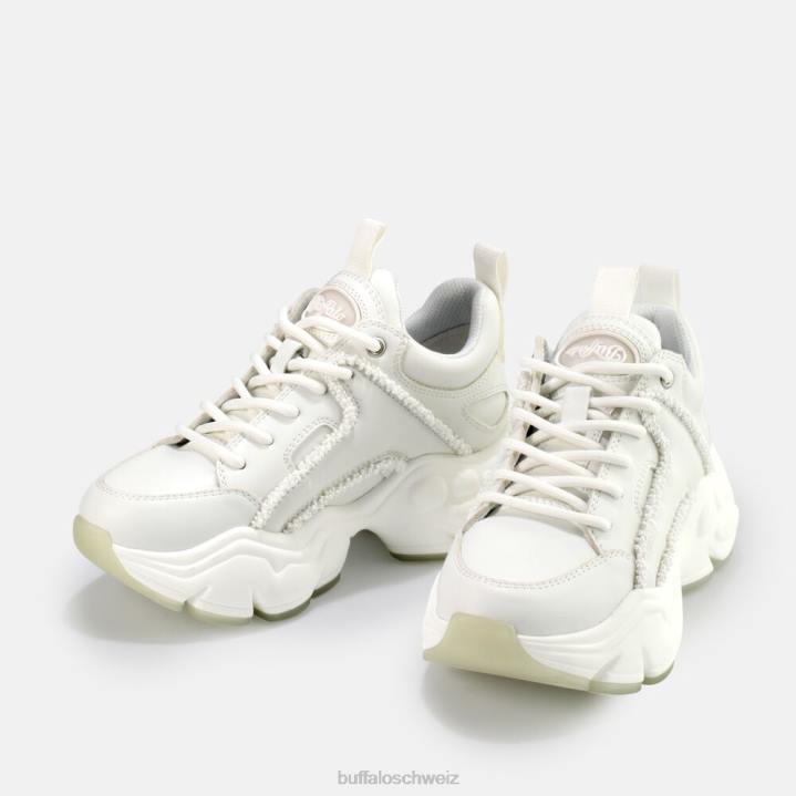 Buffalo Binary Pearl Sneaker vegan 846Z683 Weiss|Turnschuhe
