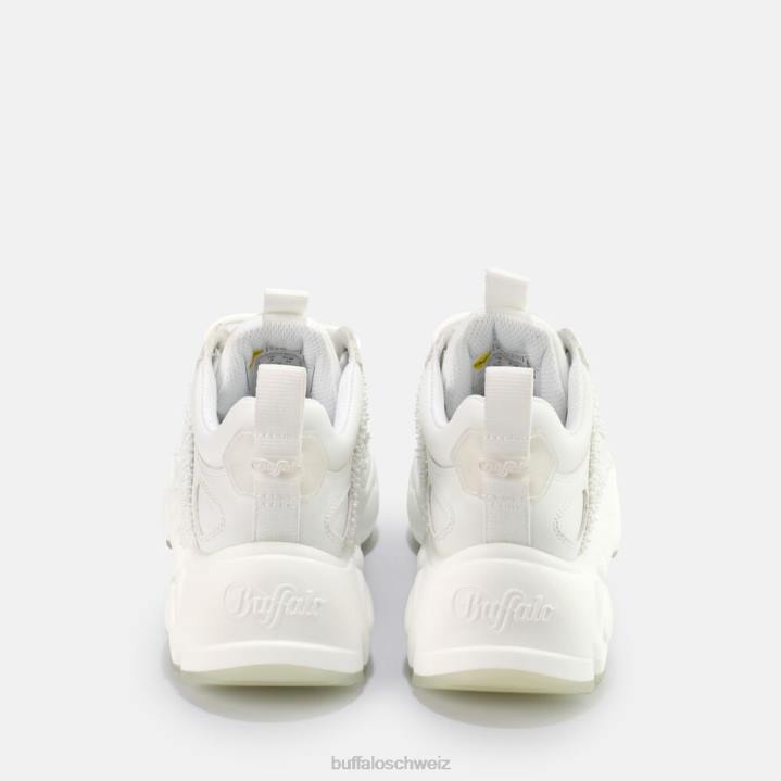 Buffalo Binary Pearl Sneaker vegan 846Z683 Weiss|Turnschuhe