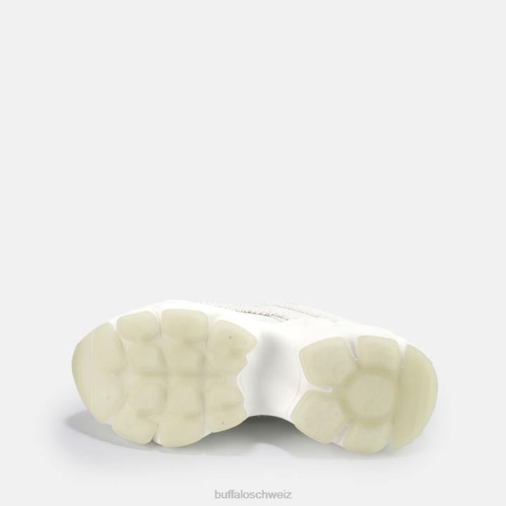 Buffalo Binary Pearl Sneaker vegan 846Z683 Weiss|Turnschuhe