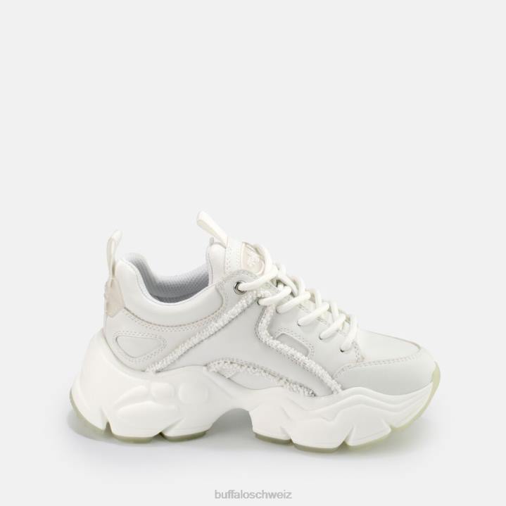 Buffalo Binary Pearl Sneaker vegan 846Z683 Weiss|Turnschuhe