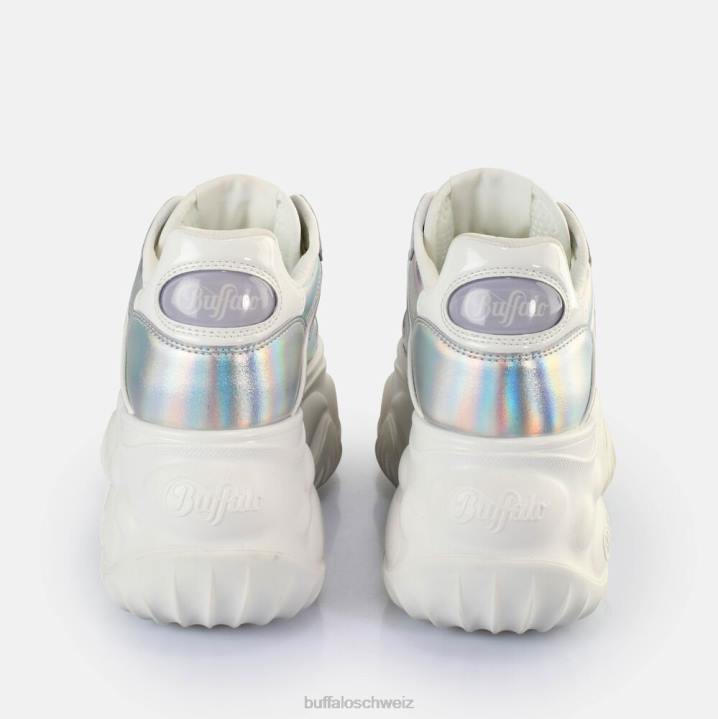Buffalo Blader One Sneakers Low vegan 846Z599 silbernes Holo|Turnschuhe