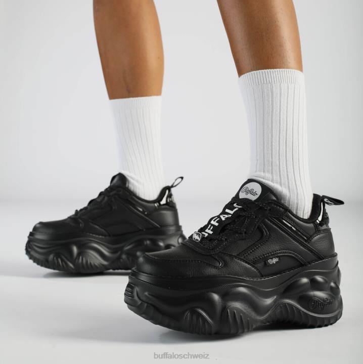 Buffalo Blader One Sneakers Low vegan 846Z600 Schwarz|Turnschuhe