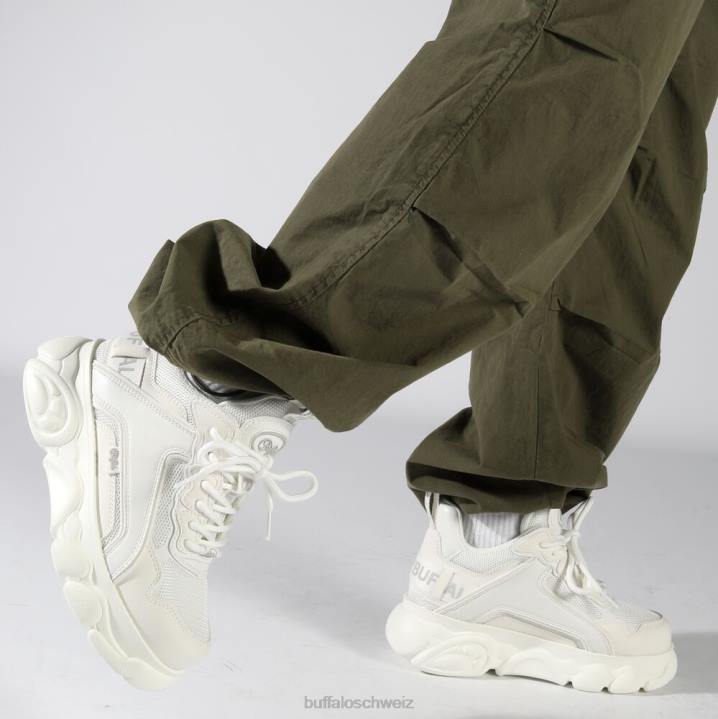 Buffalo CLD Chai Low Sneaker vegan 846Z75 dreifach weiß|Turnschuhe