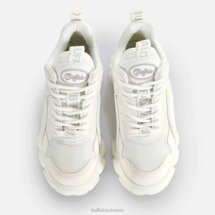 Buffalo CLD Chai Low Sneaker vegan 846Z75 dreifach weiß|Turnschuhe