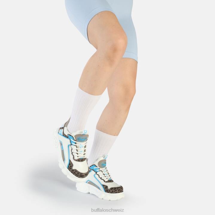 Buffalo CLD Chai Sneaker Low vegan 846Z535 Leo-Blau|Turnschuhe