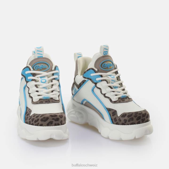 Buffalo CLD Chai Sneaker Low vegan 846Z535 Leo-Blau|Turnschuhe