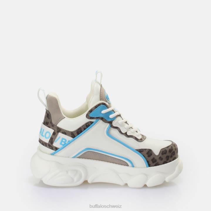 Buffalo CLD Chai Sneaker Low vegan 846Z535 Leo-Blau|Turnschuhe