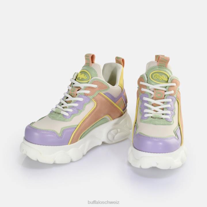 Buffalo CLD Chai Sneaker Low vegan 846Z63 lila/mint|Turnschuhe