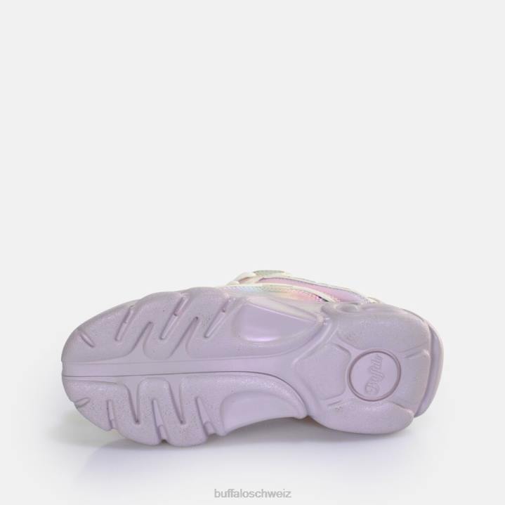 Buffalo CLD Chai Sneaker Low vegan 846Z65 silber/lila|Turnschuhe