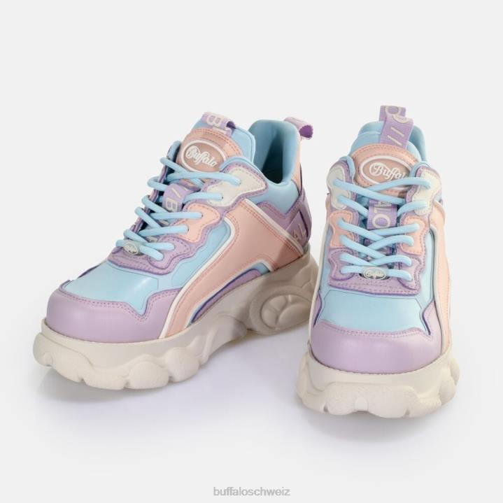 Buffalo CLD Chai Sneaker Low vegan 846Z66 lila/hellblau|Turnschuhe