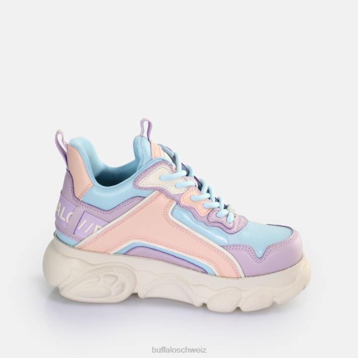 Buffalo CLD Chai Sneaker Low vegan 846Z66 lila/hellblau|Turnschuhe