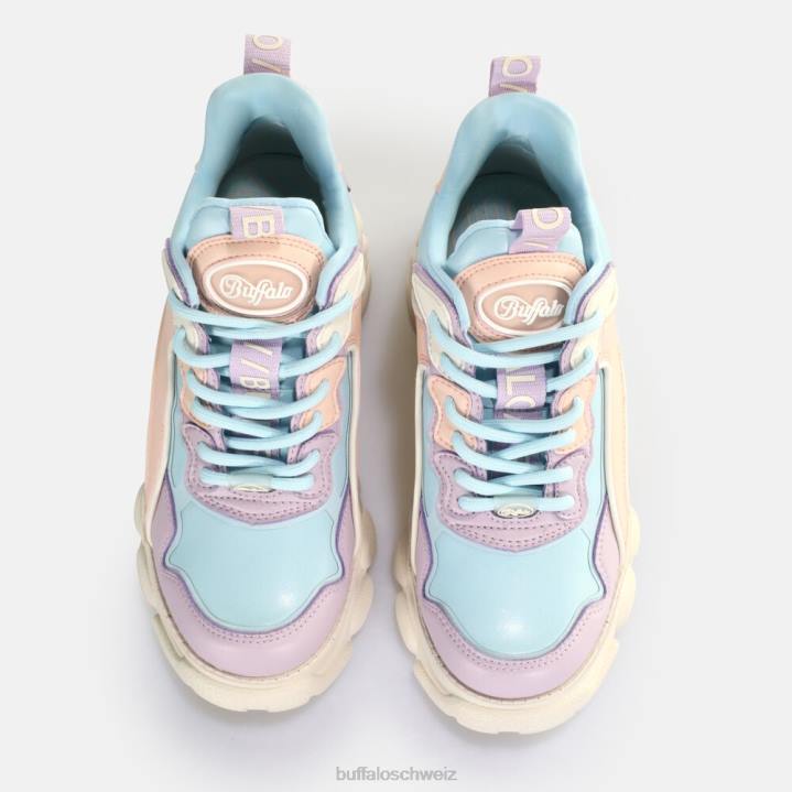 Buffalo CLD Chai Sneaker Low vegan 846Z66 lila/hellblau|Turnschuhe