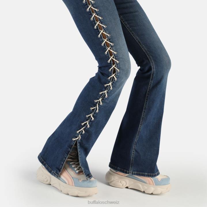 Buffalo CLD Chai Sneaker Low vegan 846Z763 hellblau/rosa|Turnschuhe