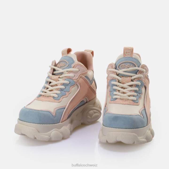 Buffalo CLD Chai Sneaker Low vegan 846Z763 hellblau/rosa|Turnschuhe