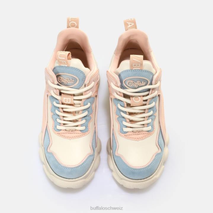 Buffalo CLD Chai Sneaker Low vegan 846Z763 hellblau/rosa|Turnschuhe