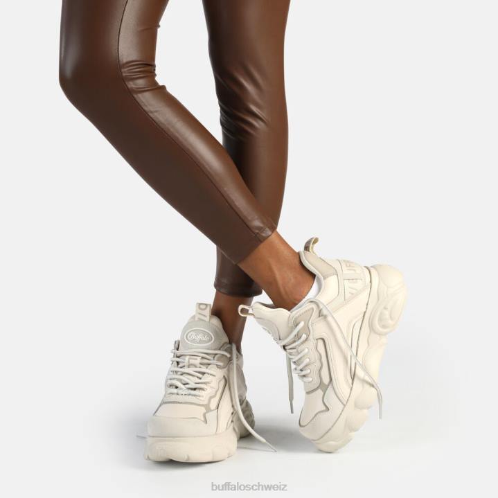 Buffalo CLD Chai Sneaker Low vegan 846Z772 creme/cremefarben|Turnschuhe