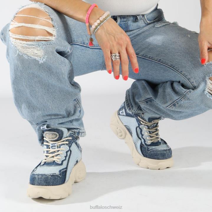Buffalo CLD Chai Sneaker Low vegan 846Z79 Denim blassblau|Turnschuhe