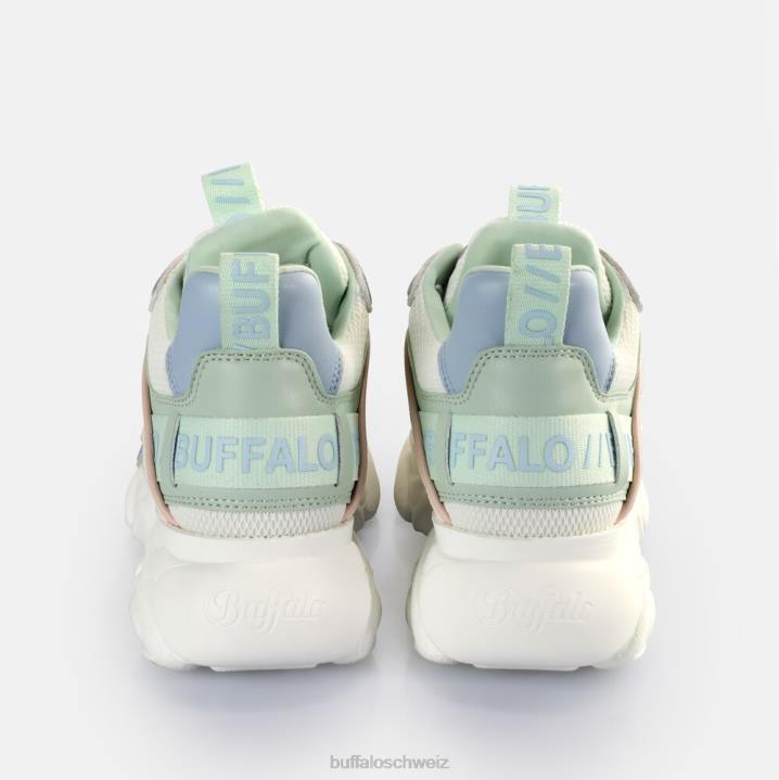 Buffalo CLD Chai Sneakers Low vegan 846Z68 graues Pastell mehrfarbig|Turnschuhe