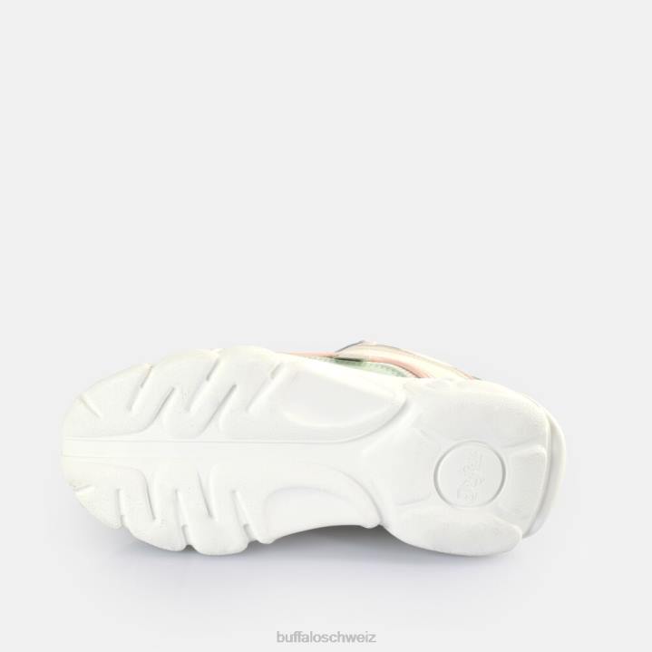 Buffalo CLD Chai Sneakers Low vegan 846Z68 graues Pastell mehrfarbig|Turnschuhe