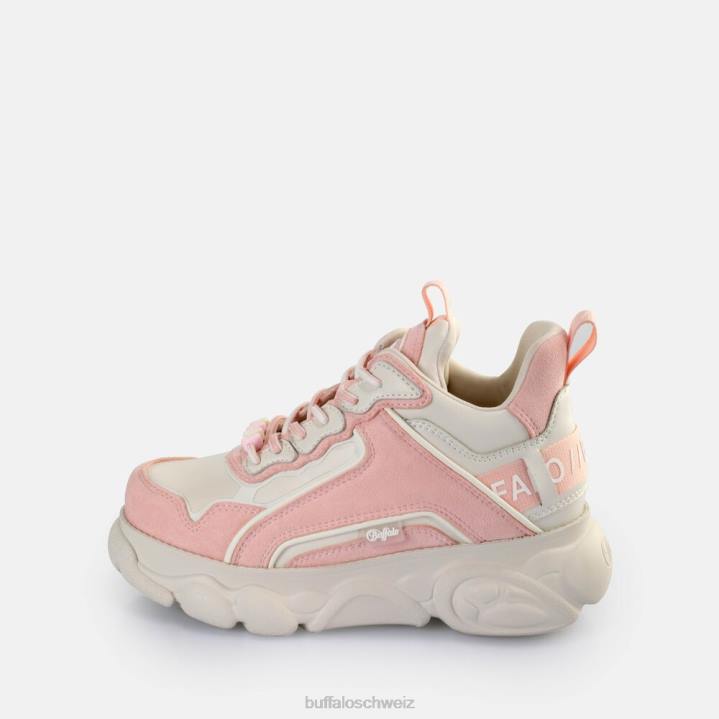 Buffalo CLD Chai Sneakers Low vegan 846Z70 cremefarben/rosa|Turnschuhe