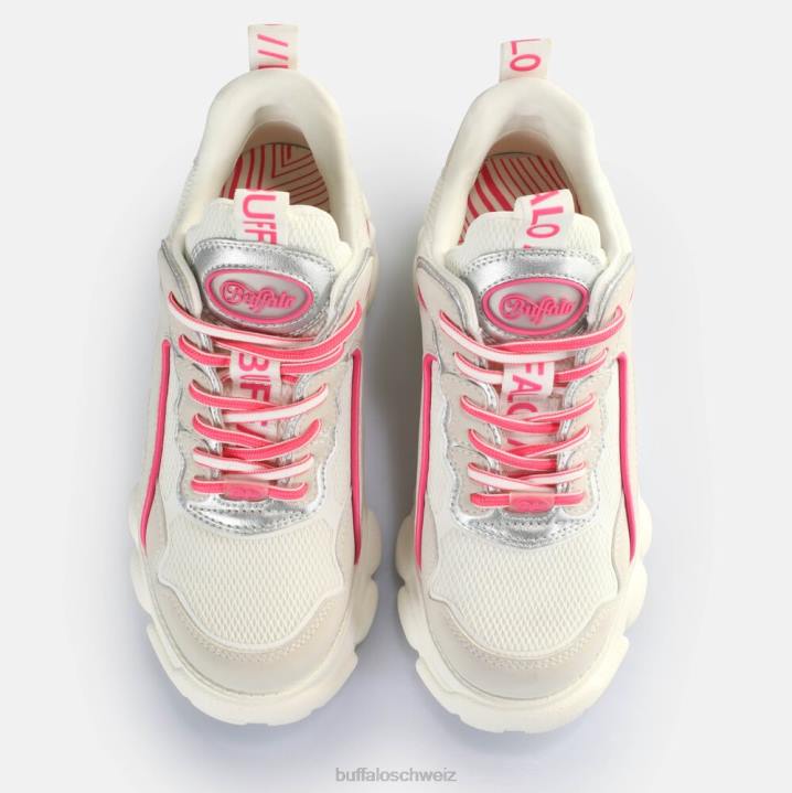 Buffalo CLD Chai Sneakers Low vegan 846Z73 grau/silber/rosa|Turnschuhe