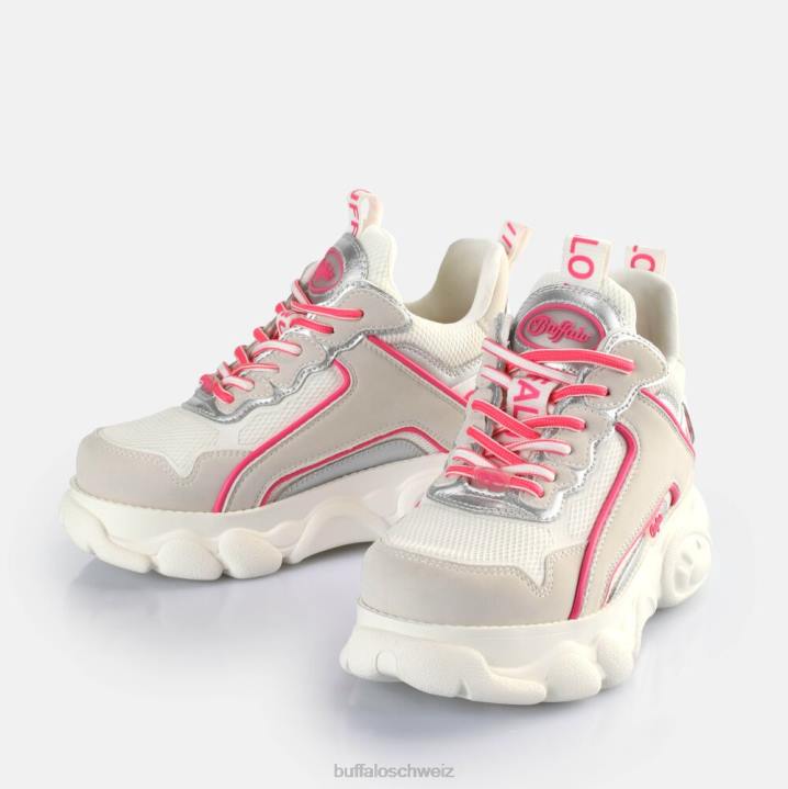 Buffalo CLD Chai Sneakers Low vegan 846Z73 grau/silber/rosa|Turnschuhe