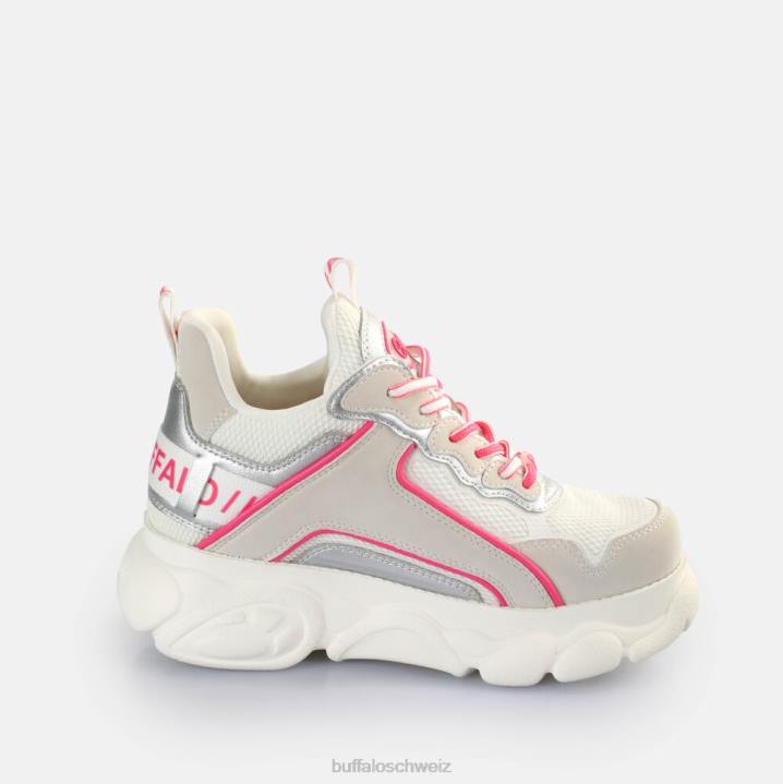 Buffalo CLD Chai Sneakers Low vegan 846Z73 grau/silber/rosa|Turnschuhe