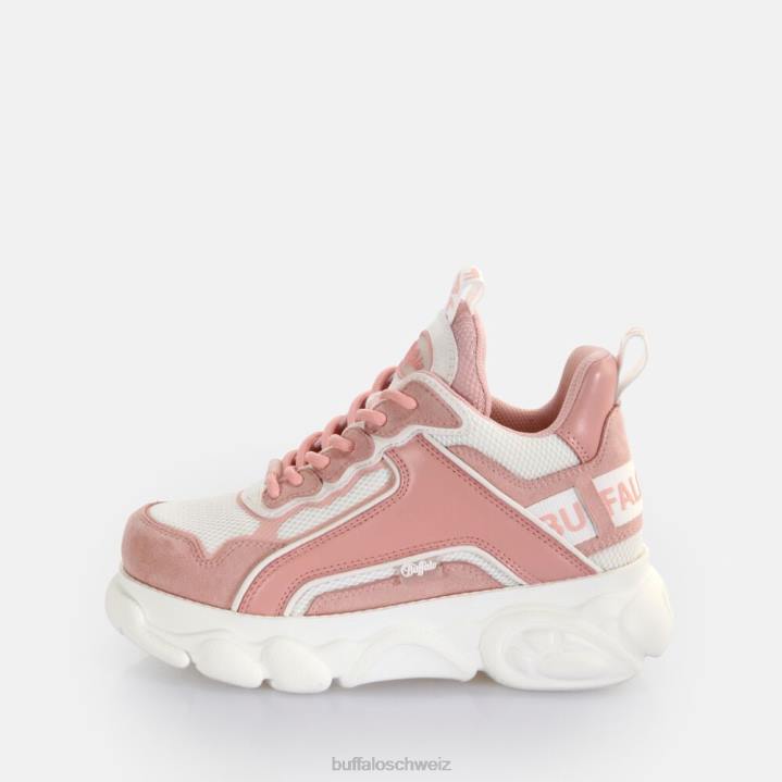 Buffalo CLD Chai Trainer Low vegan 846Z78 rosa/weiß|Turnschuhe