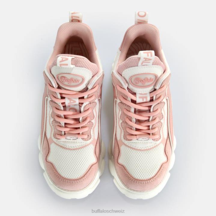 Buffalo CLD Chai Trainer Low vegan 846Z78 rosa/weiß|Turnschuhe