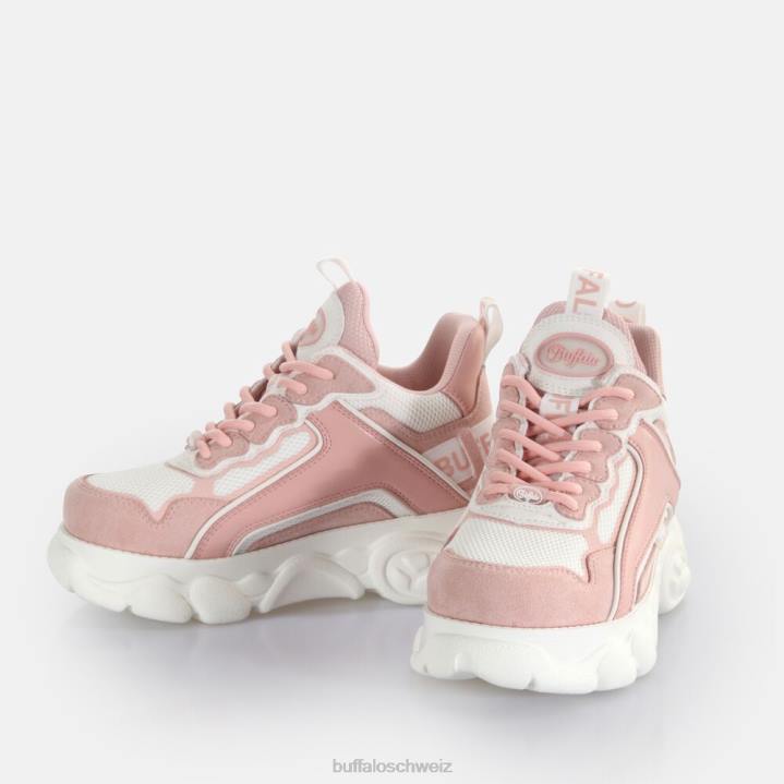 Buffalo CLD Chai Trainer Low vegan 846Z78 rosa/weiß|Turnschuhe