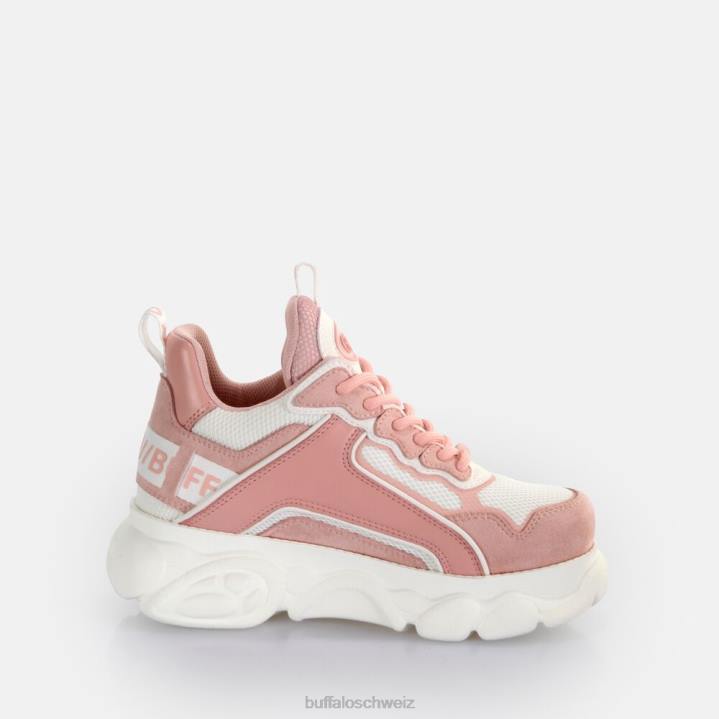 Buffalo CLD Chai Trainer Low vegan 846Z78 rosa/weiß|Turnschuhe