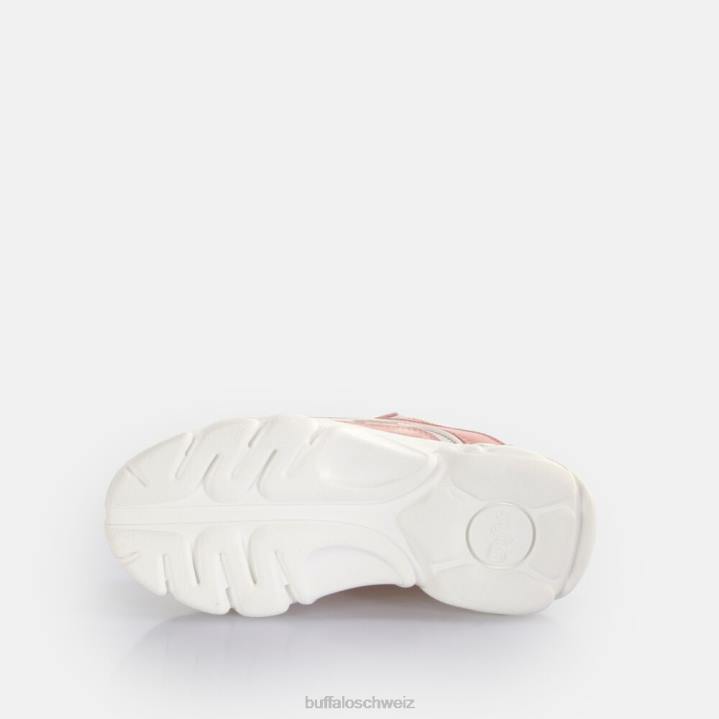 Buffalo CLD Chai Trainer Low vegan 846Z78 rosa/weiß|Turnschuhe