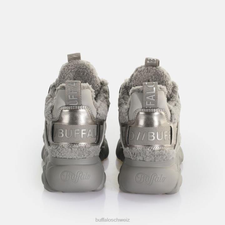 Buffalo CLD Chai Warm Sneaker Low vegan 846Z809 Silber-Grau|Turnschuhe
