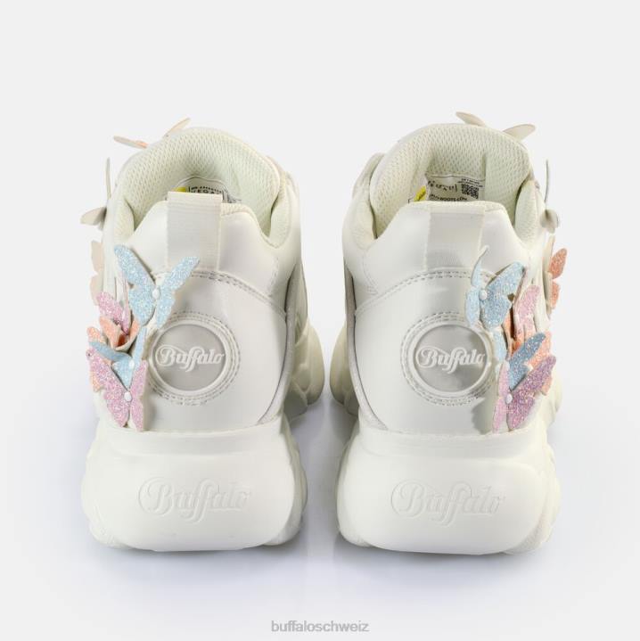 Buffalo CLD Corin Butterflys Sneakers Low vegan 846Z142 weiß-multi|Turnschuhe