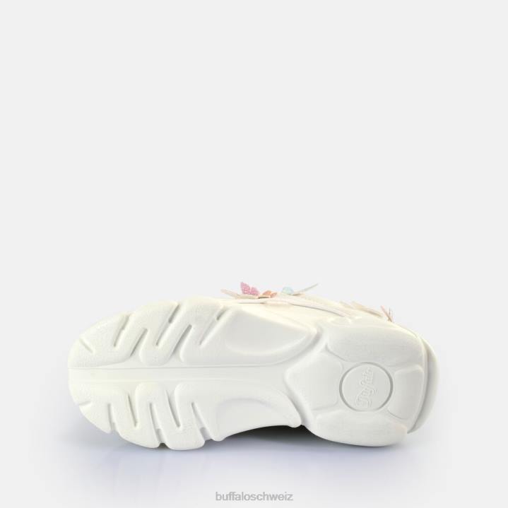 Buffalo CLD Corin Butterflys Sneakers Low vegan 846Z142 weiß-multi|Turnschuhe