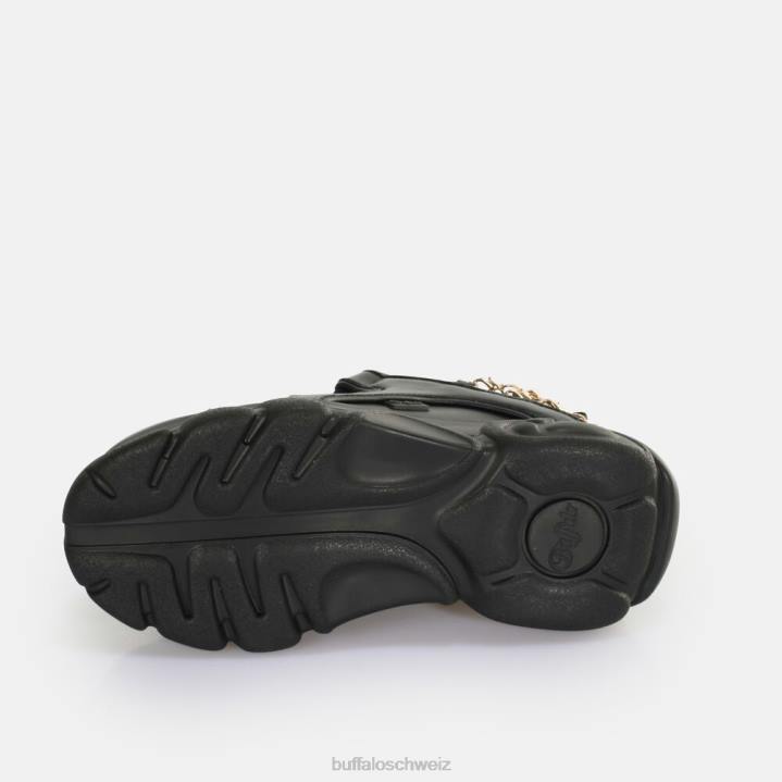 Buffalo CLD Corin Chain 2.0 Sneaker Low vegan 846Z591 schwarzes Gold|Turnschuhe