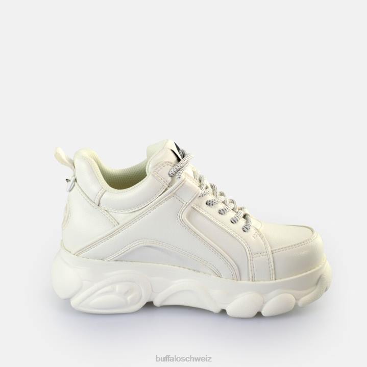 Buffalo CLD Corin Charms Sneakers Low vegan 846Z141 Weiss|Turnschuhe