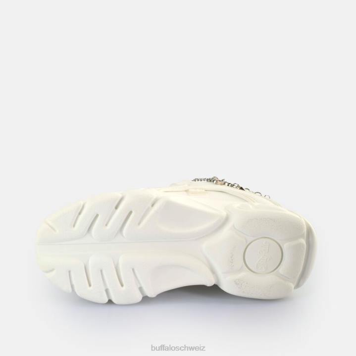 Buffalo CLD Corin Charms Sneakers Low vegan 846Z141 Weiss|Turnschuhe