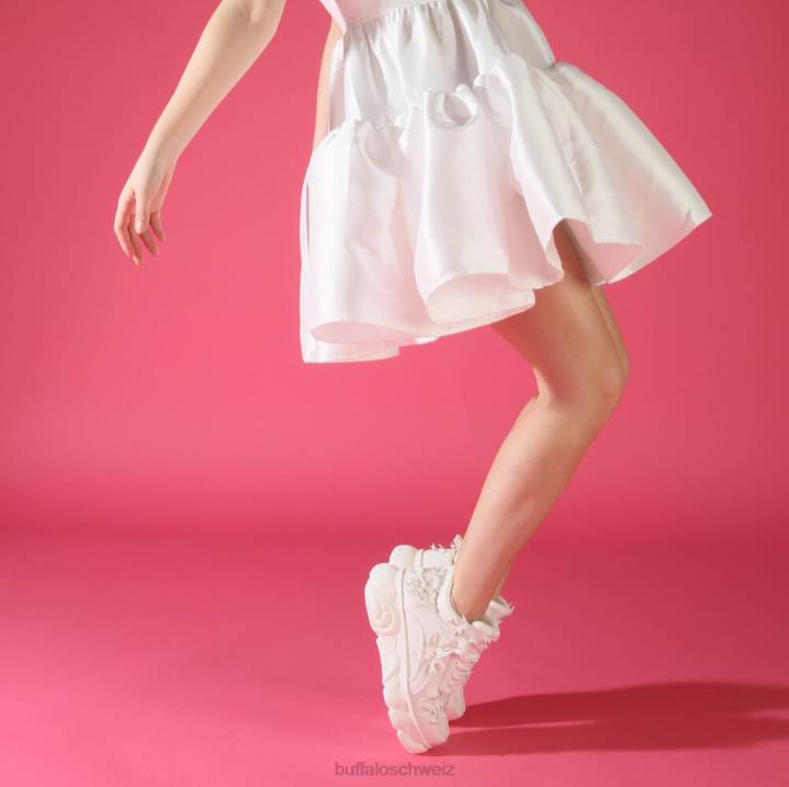 Buffalo CLD Corin Dove Sneakers Low vegan 846Z144 Weiss|Turnschuhe