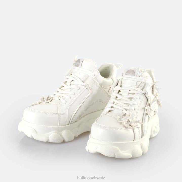 Buffalo CLD Corin Dove Sneakers Low vegan 846Z144 Weiss|Turnschuhe