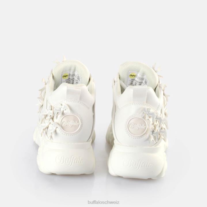 Buffalo CLD Corin Dove Sneakers Low vegan 846Z144 Weiss|Turnschuhe
